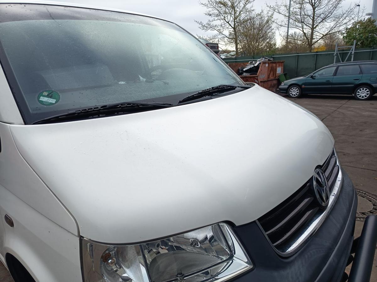 VW T5 7H Transporter Motorhaube Klappe Deckel vorn Front 902 Grauwei&szlig; Bj 2006