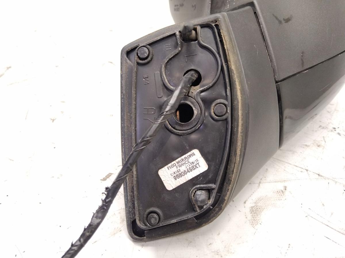 Peugeot 207 orig Au&szlig;enspiegel links EXL Nachtschwarz elektrisch beheizt BJ2006