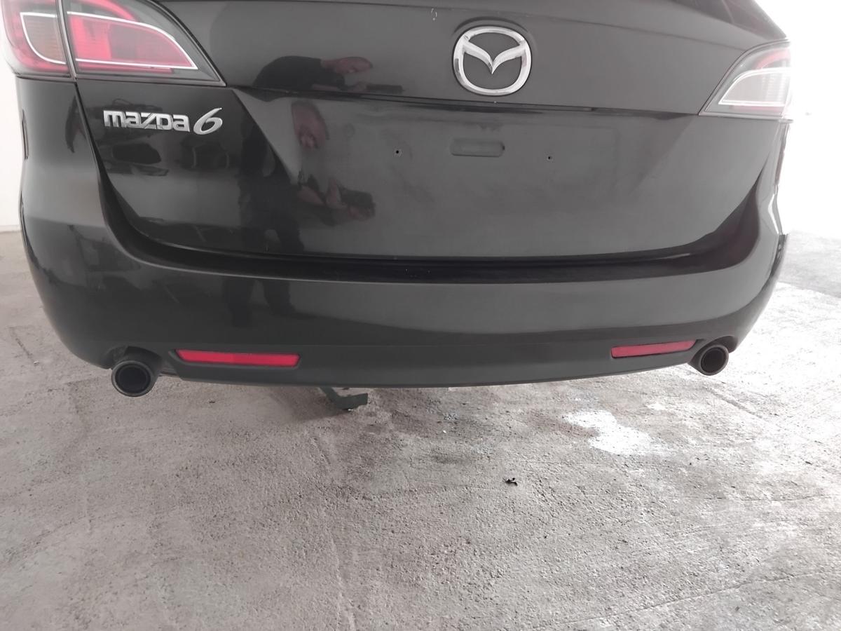 Mazda 6 II GH Kombi original Sto&szlig;f&auml;nger Sto&szlig;stange hinten BJ2010 35N sparkling black pearl