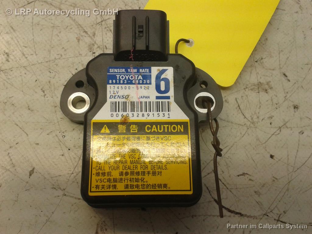 Toyota IQ BJ2011 Drehratensensor 89183-48030 Sensor Yaw Rate