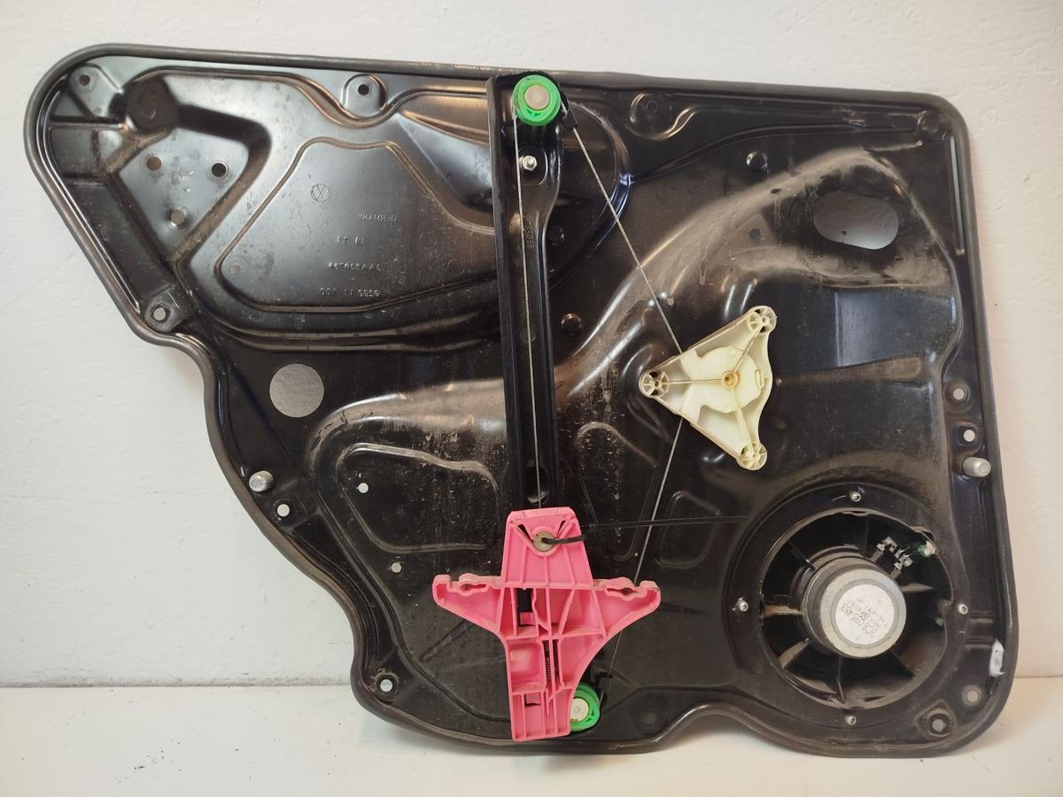 VW Passat 3C B7 Variant Fensterheber hinten rechts Motor Mechanik Grundplatte