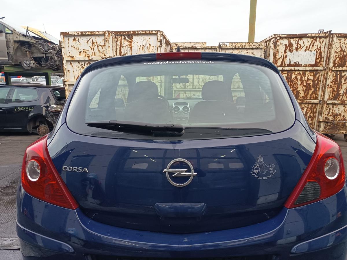 Opel Corsa D orig Heckklappe mit Scheibe 3türer Kofferraum Z20Z Blau Bj 2012