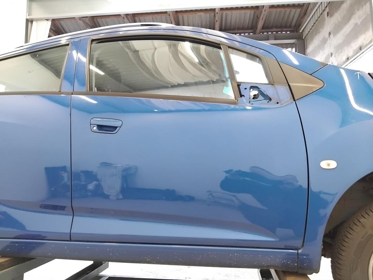 Chevrolet Spark M300 Tür vorn rechts Beifahrertür blau BJ2012