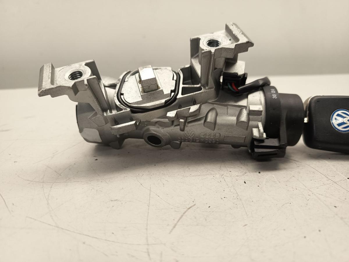 VW Golf V 1K Bj 2004 original Zündschloss mit 1 Schlüssel 1K0905851 B