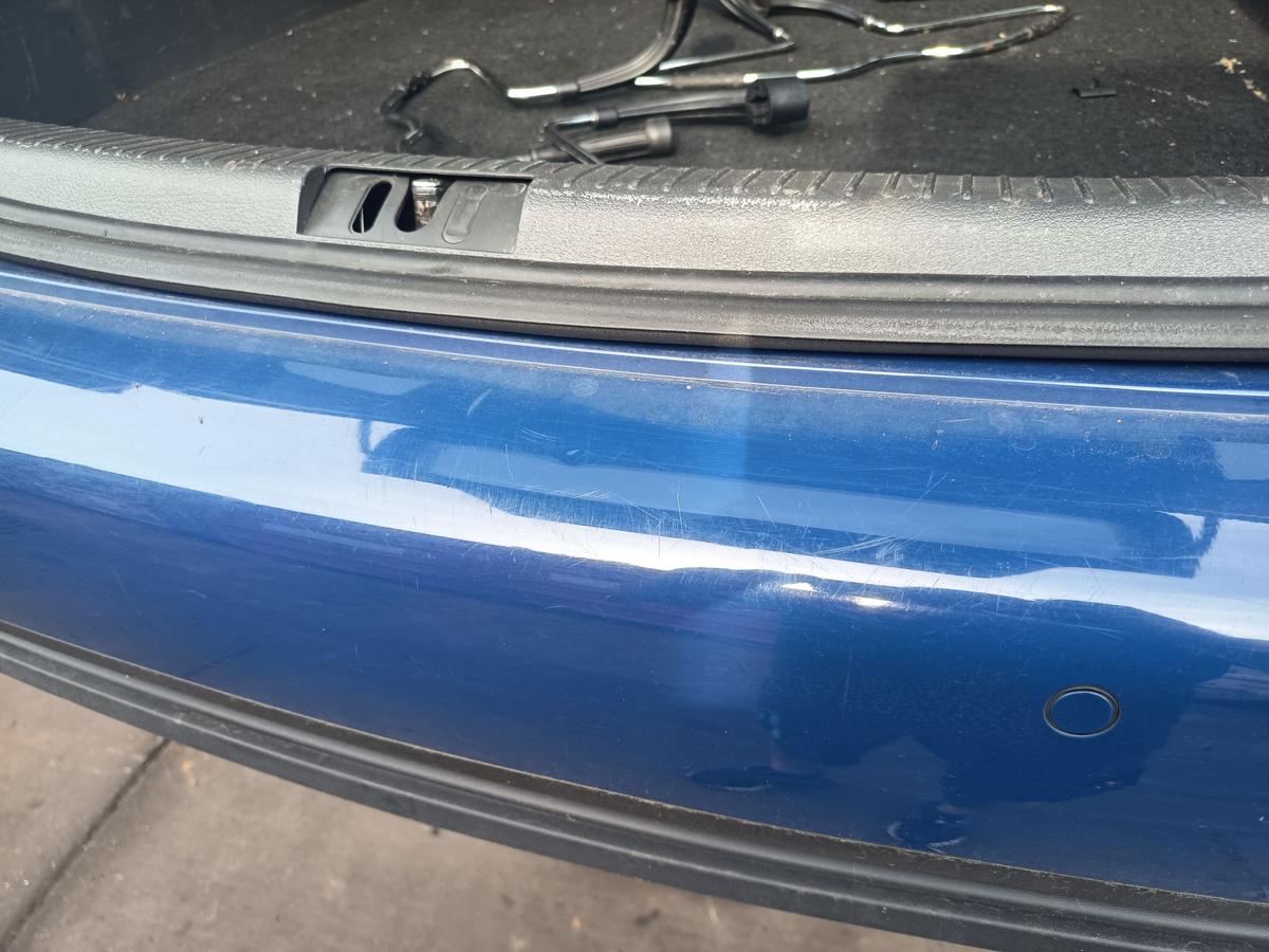 VW Touran GP 1T original Sto&szlig;stange F&auml;nger hinten Heck L5M Indienblau Bj 2009