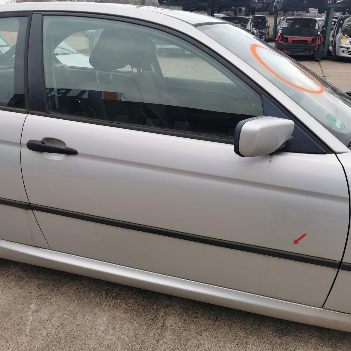 Beifahrertür Tür vorn rechts Rohbautür 354 Titansilber BMW 3er E46 Compact DELLE