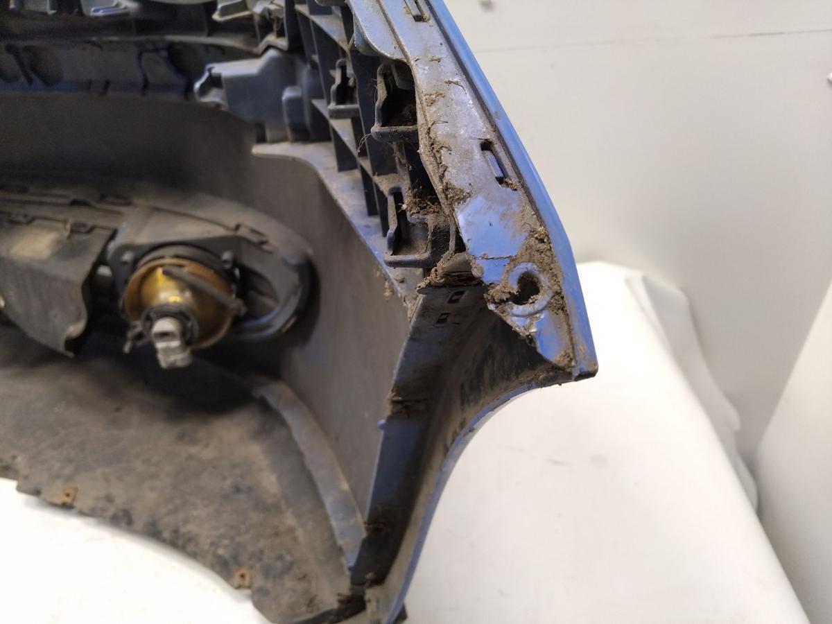 VW Polo 9N3 original Sto&szlig;stange Sto&szlig;f&auml;nger vorn SRA summerblue LA5F Bj.2007