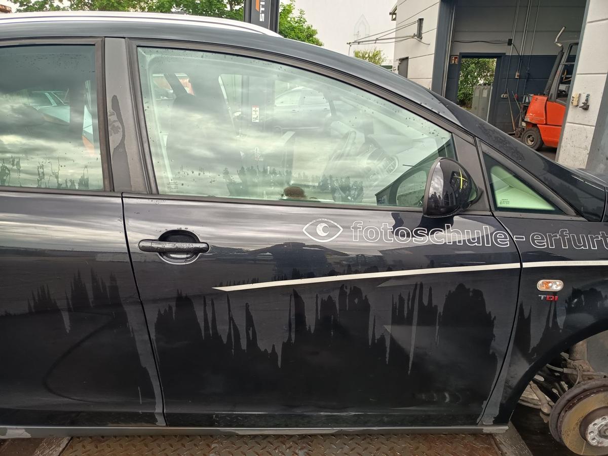 Seat Altea 5P original T&uuml;r vorn rechts Beifahrer Rohbau C9Z Magicoschwarz Bj2009