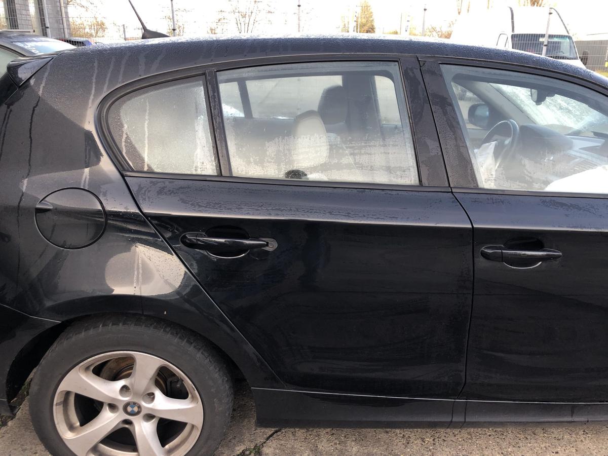 BMW 1er E87 LCI ab07 Tür hinten rechts 475 Blacksapphire Rohbau Fondtür