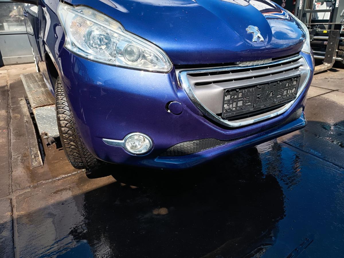 Peugeot 208 I orig Stoßstange vorn Stoßfänger NSW KUC Blau Bj 2012-2015