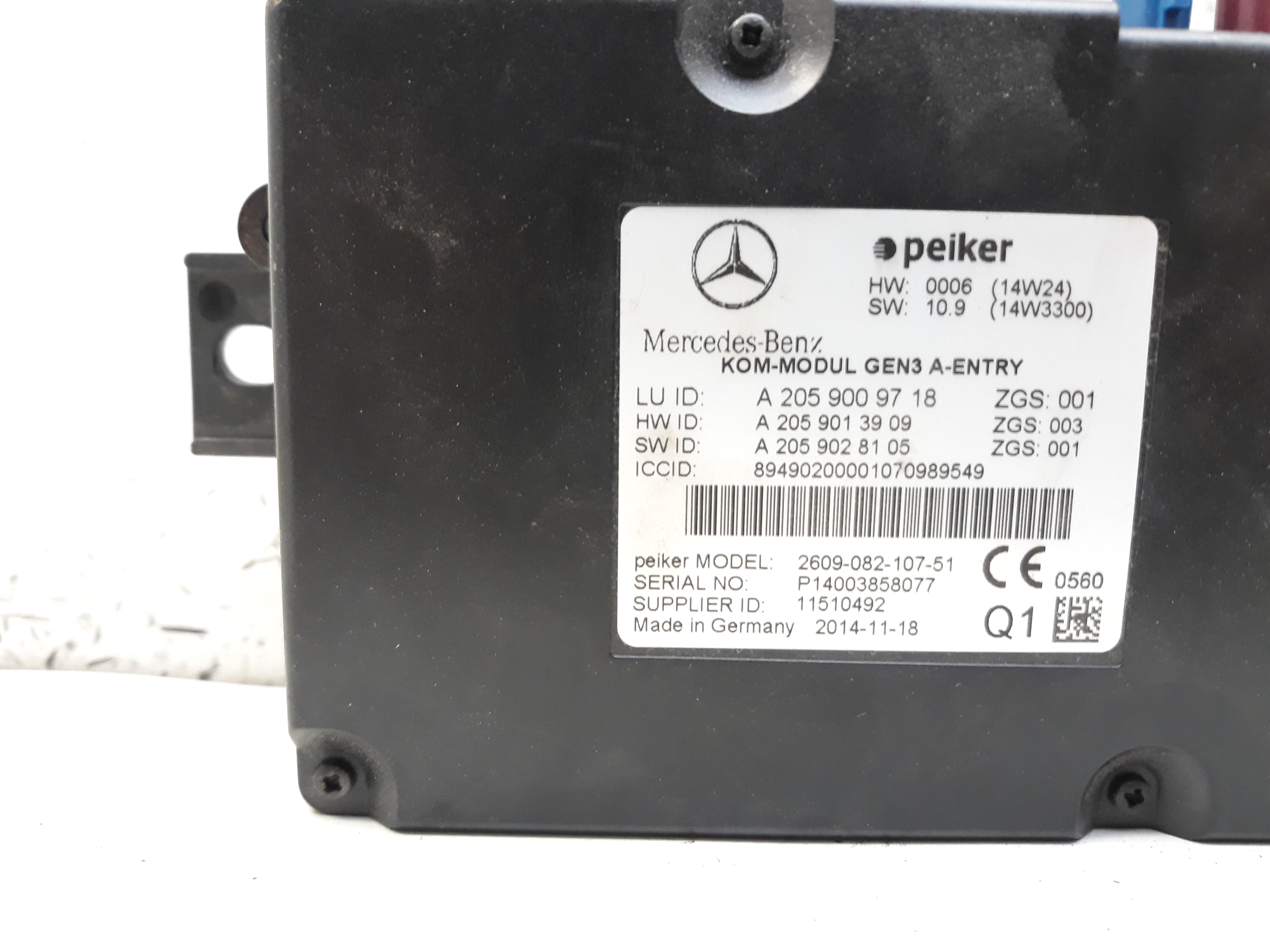 Mercedes Benz B Klasse Sports Tourer W246 Kom Modul 2059009718 260908210751