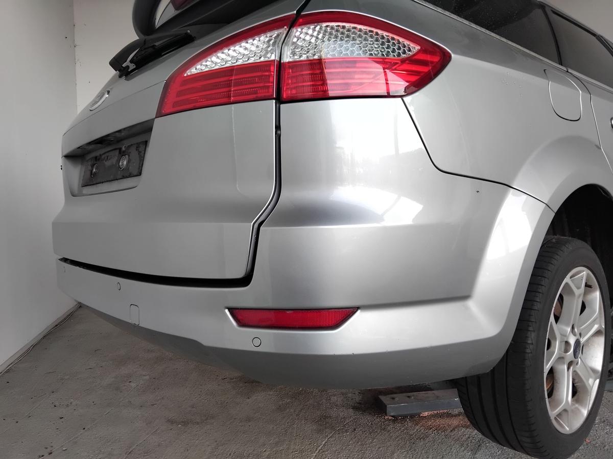 Ford Mondeo 4 Kombi BA7 original Sto&szlig;stange Sto&szlig;f&auml;nger hinten PDC BJ2007 Cosmic-Silber Metallic