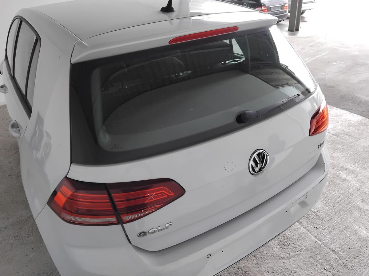 VW Golf 7 Facelift Heckklappe LB9Z White Silver mit Heckscheibe Fließheck BJ2017