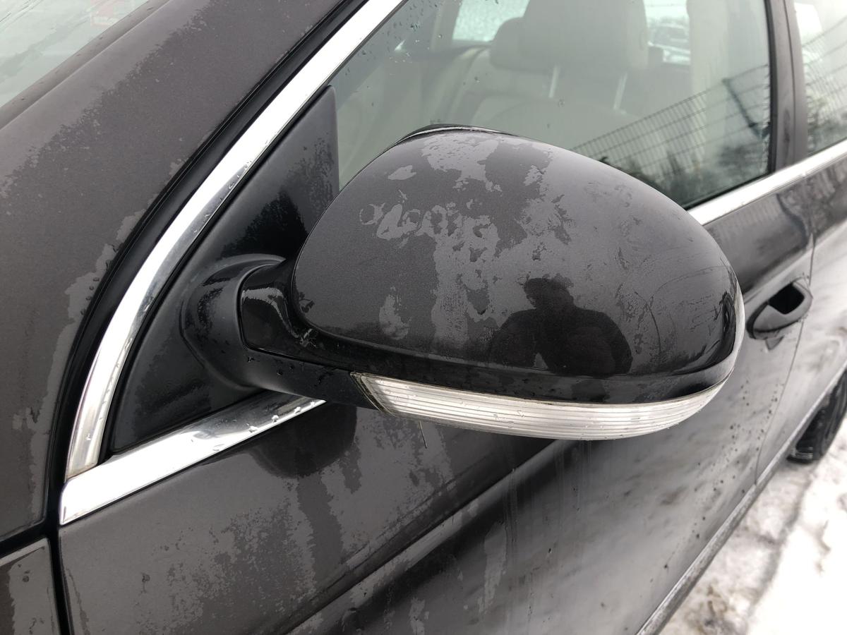 VW Passat 3C Au&szlig;enspiegel links elektrisch R&uuml;ckspiegel anklapp LC8Z Moccabrown