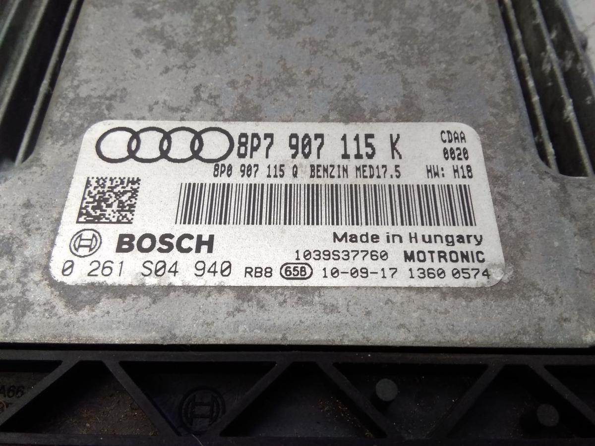Audi A3 8P Quattro Motorsteuerger&auml;t 1.8TFSI 118kw CDAA 8P7907115K Bj.2010
