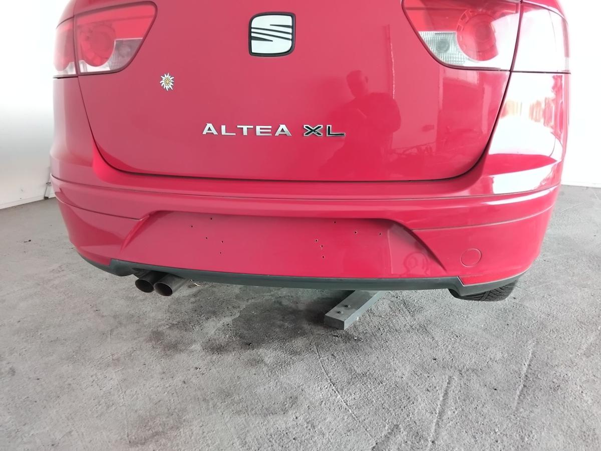 Seat Altea XL 5P original Sto&szlig;stange Sto&szlig;f&auml;nger hinten emocionrot LS3H BJ2008