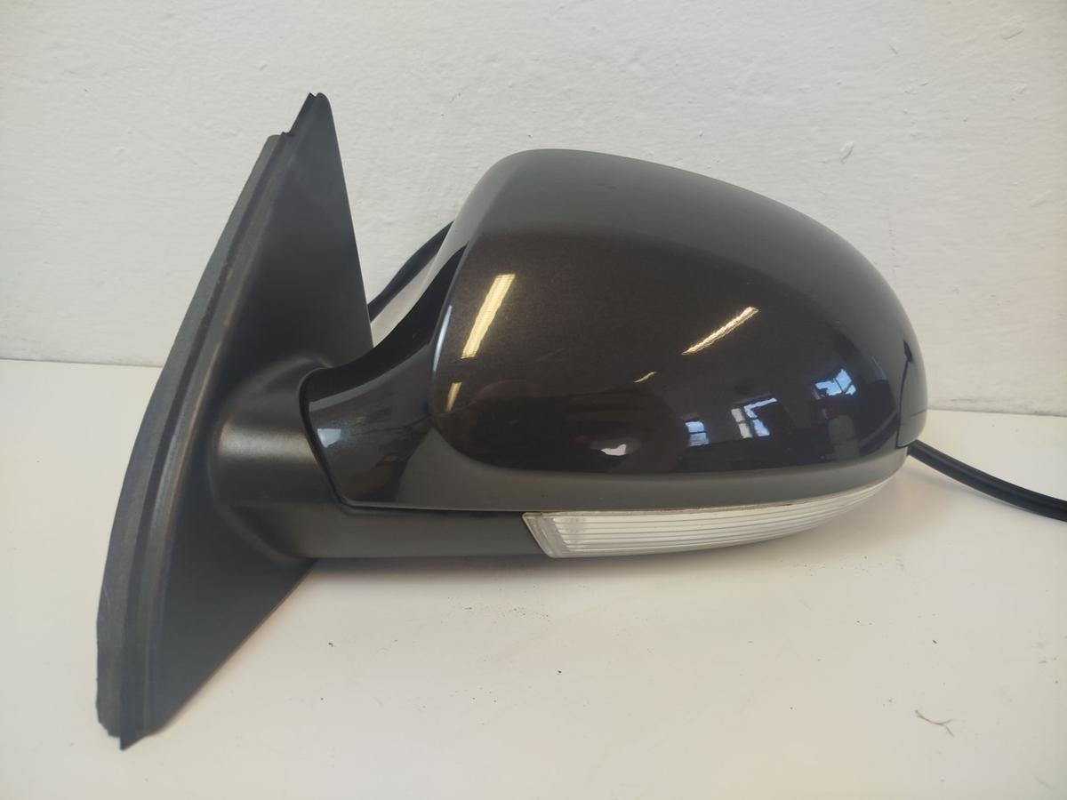 VW Passat 3C Au&szlig;enspiegel links elektrisch R&uuml;ckspiegel anklapp LC8Z Moccabrown