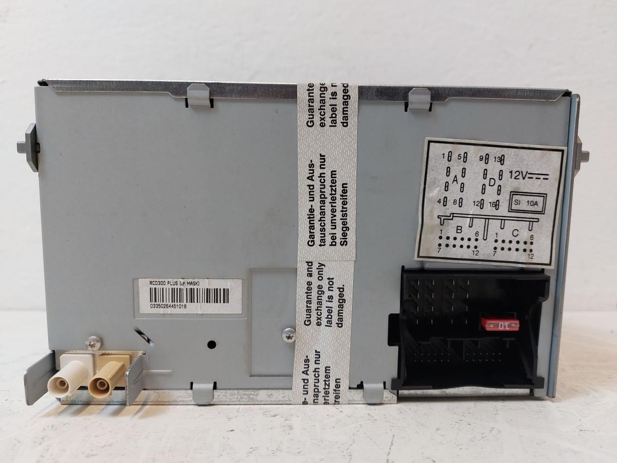 VW Golf Plus 5M Radio RCD300 Autoradio 5M0035186A mit Radiocode CS Player
