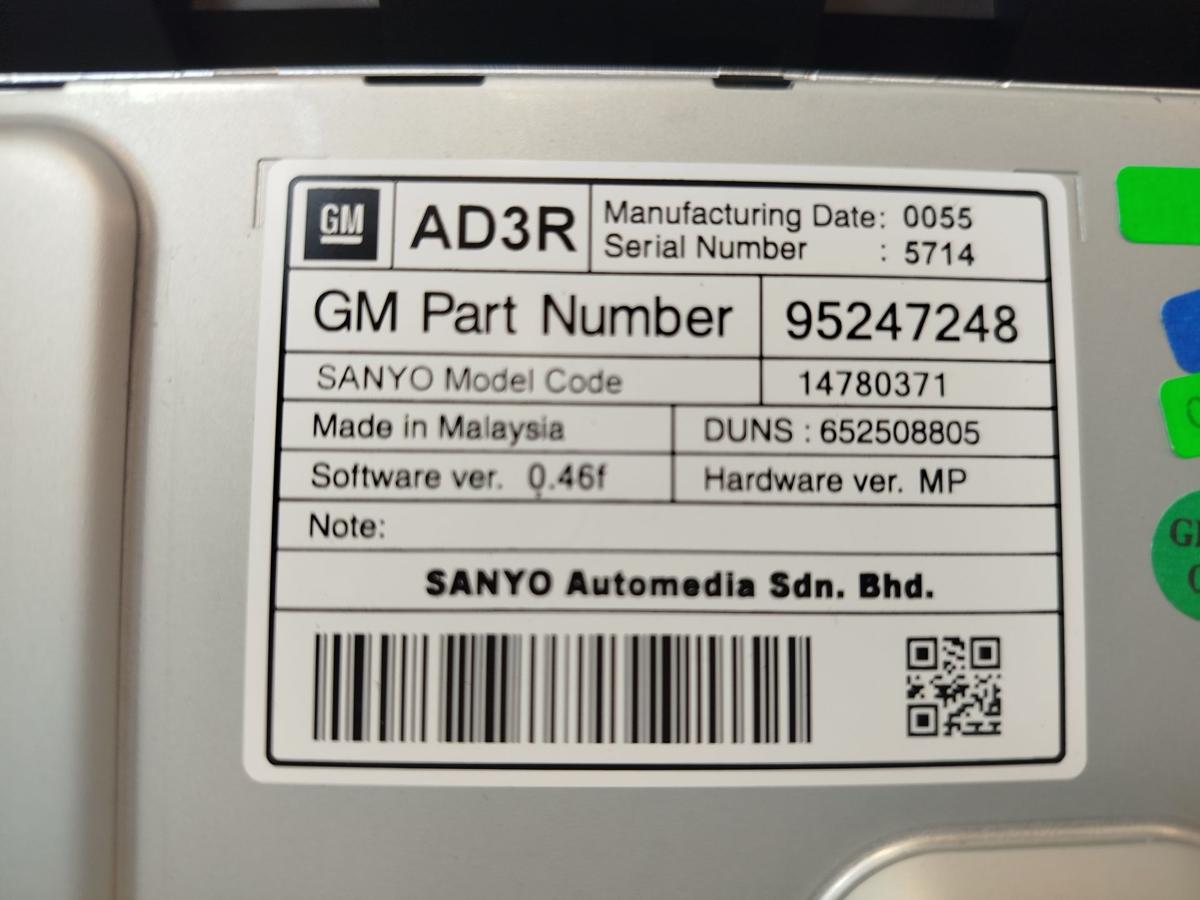 Opel Astra J Caravan Display Anzeige Monitor BIldschirm Radio 600CD OEM