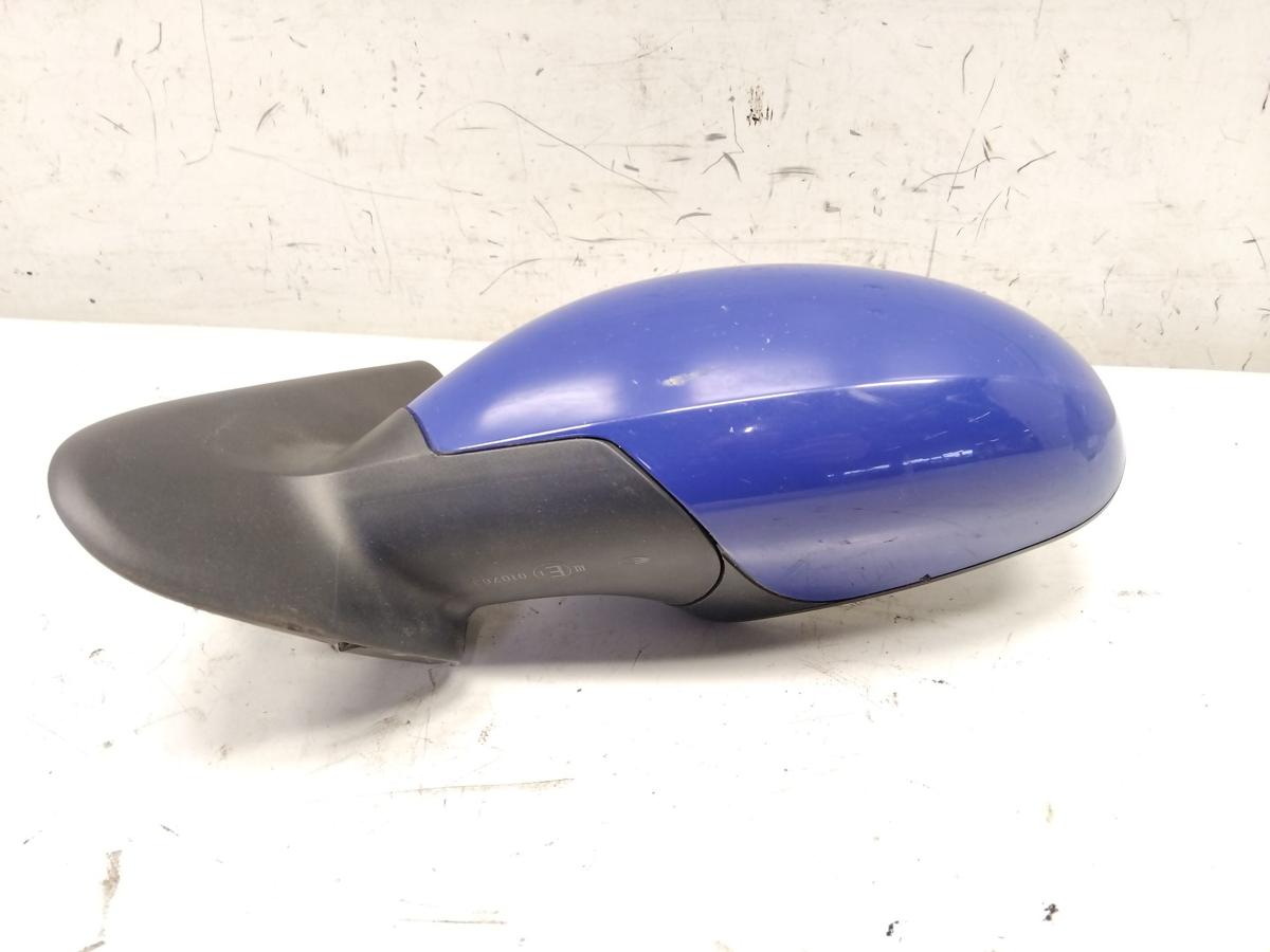 Seat Leon 1M original Au&szlig;enspiegel links elektrisch beheizt Facelift BJ2003 LS5G Canaria Blau