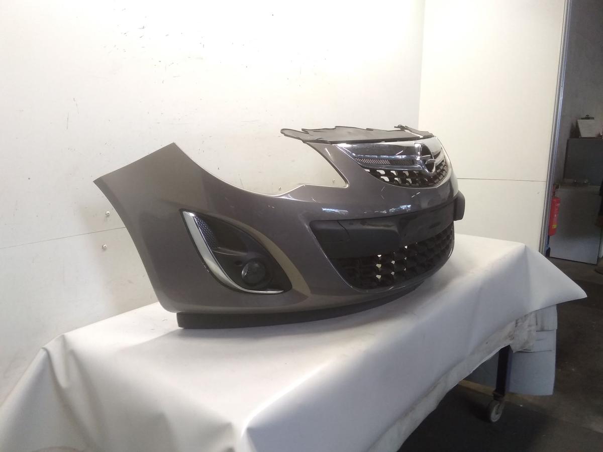 Opel Corsa D original Stoßfänger Stoßstange vorn Facelift BJ2012 GJM Muskatgrau