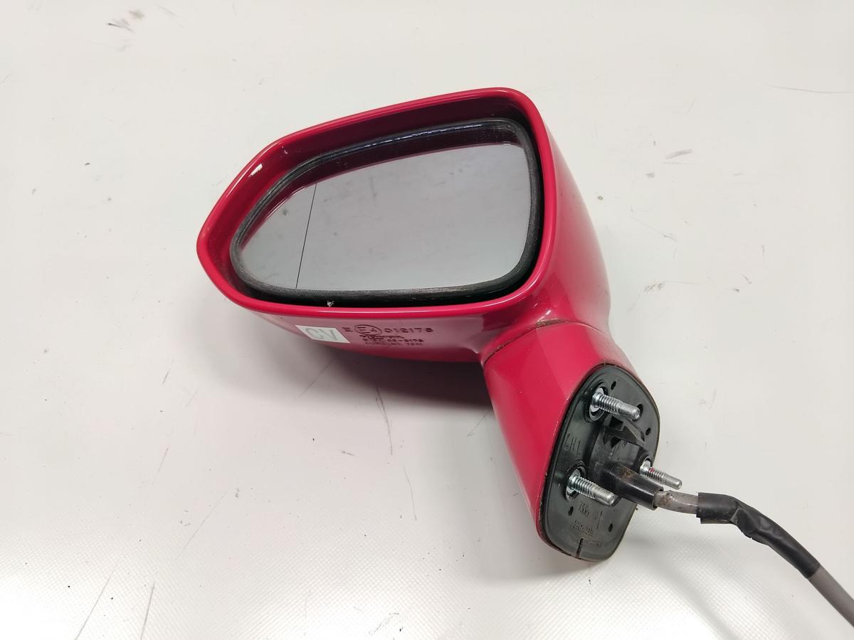 Honda Jazz GE2 orig Au&szlig;enspiegel links R81 Milano Red elektrisch beheizt BJ2006