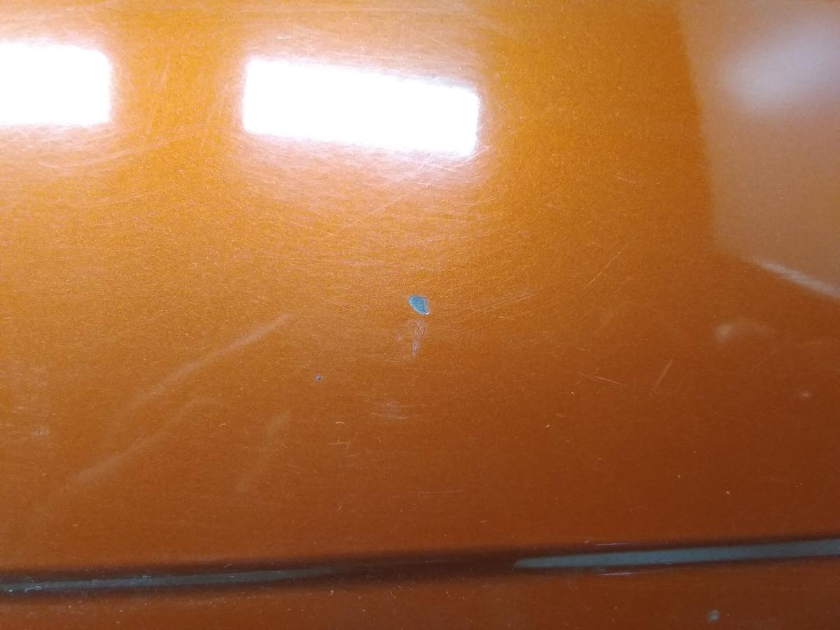 VW Polo 9N3 orig. Stoßstange Stoßfänger hinten PDC copperorangemet. LA2W BJ2006