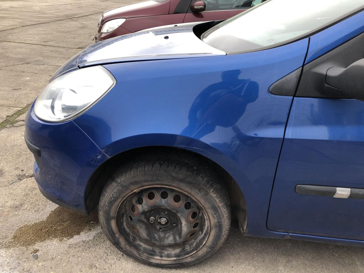 Renault Clio 3 Typ BR Kotfl&uuml;gel vorn links Fahrerseite TERNA Blue Index 185