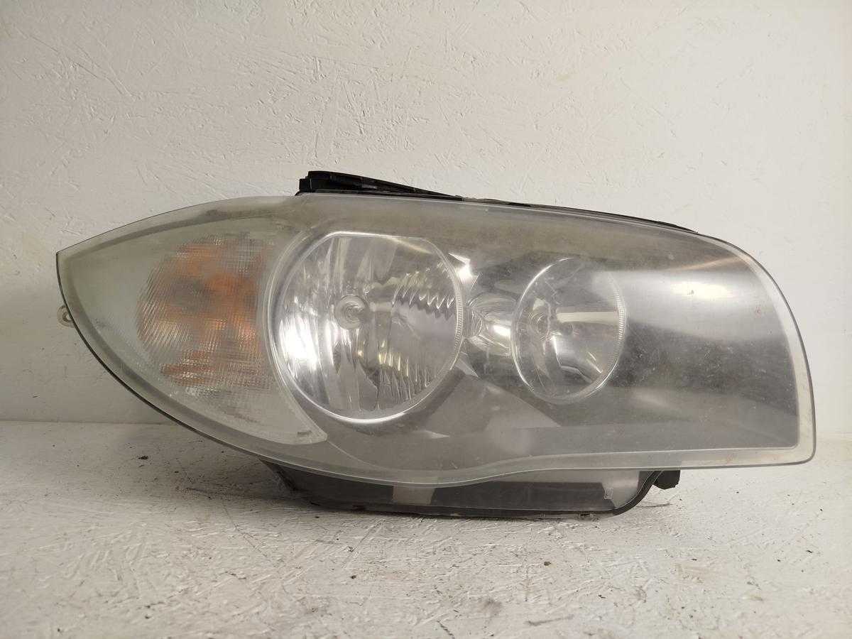 BMW 1er E81 Scheinwerfer rechts Hauptscheinwerfer Halogen Facelift Trüb LCI