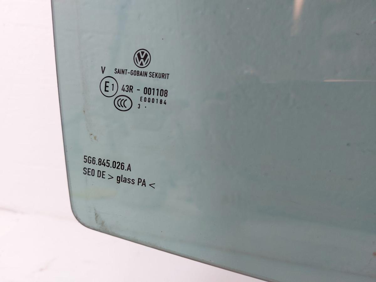 VW Golf 7 VII 5G AU Türscheibe hinten rechts Seitenscheibe 5 türer Werkstönung
