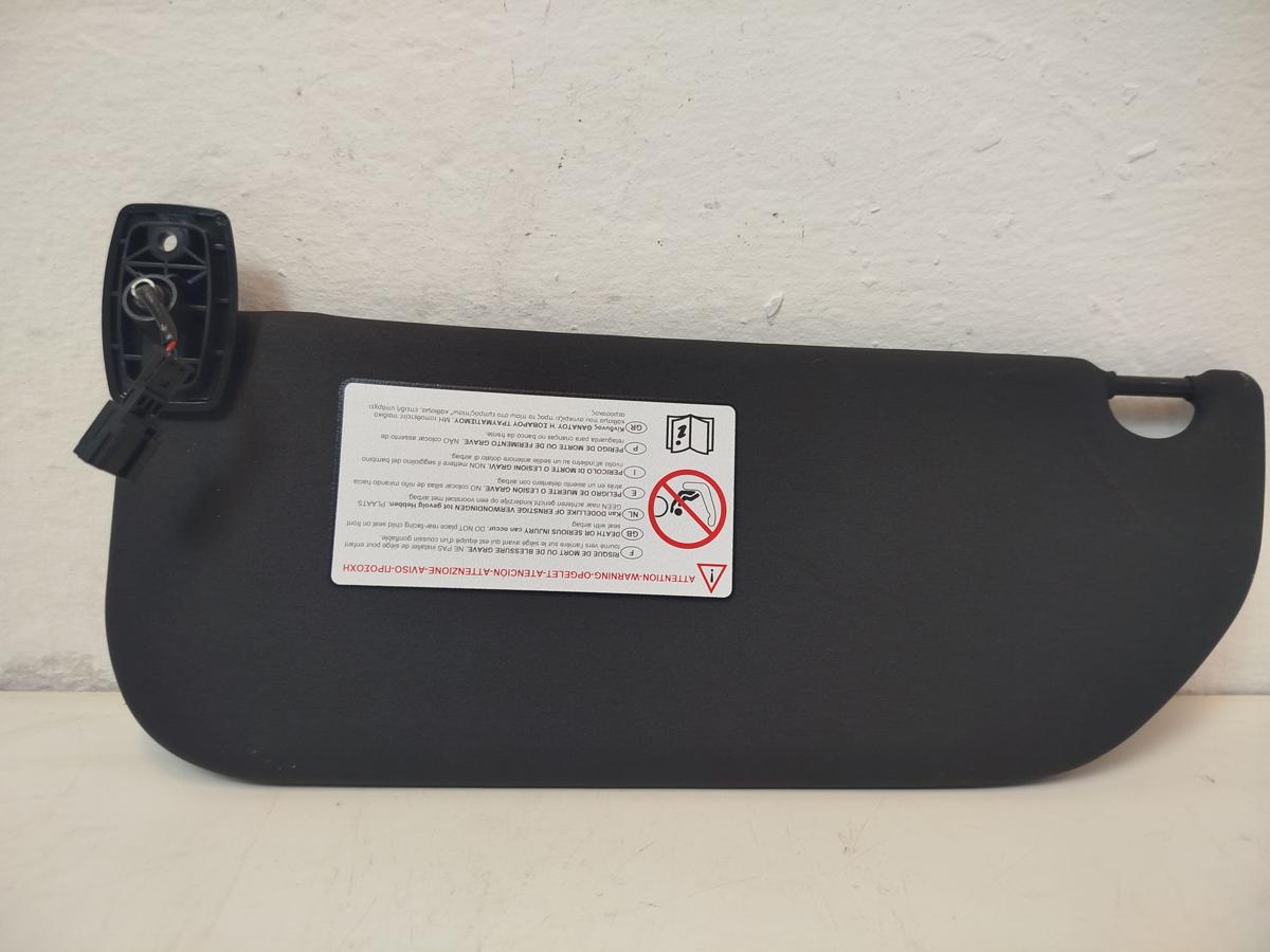 Citroen DS3 Sport Chic Sonnenblende vorn rechts Beifahrerseite schwarz Spiegel