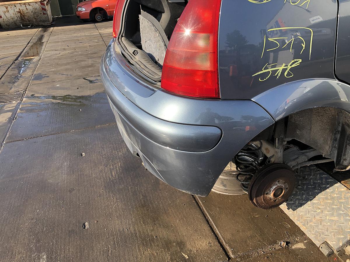 Citroen C3 1 orig Stoßstange Stossfänger hinten EZW Eisengrau met Bj 05