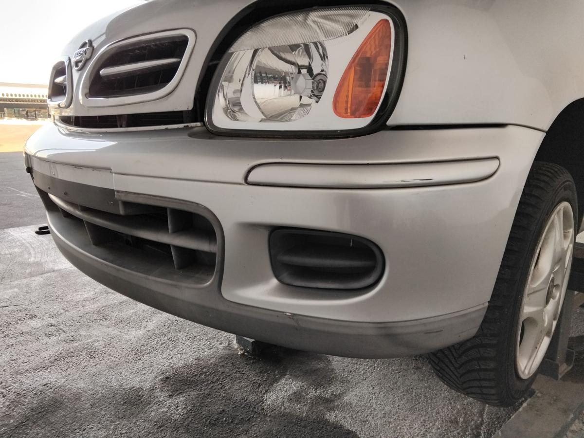 Nissan Micra K11 original Stossfänger Stoßstange vorn Facelift BJ2001 KL0 silvermetallic