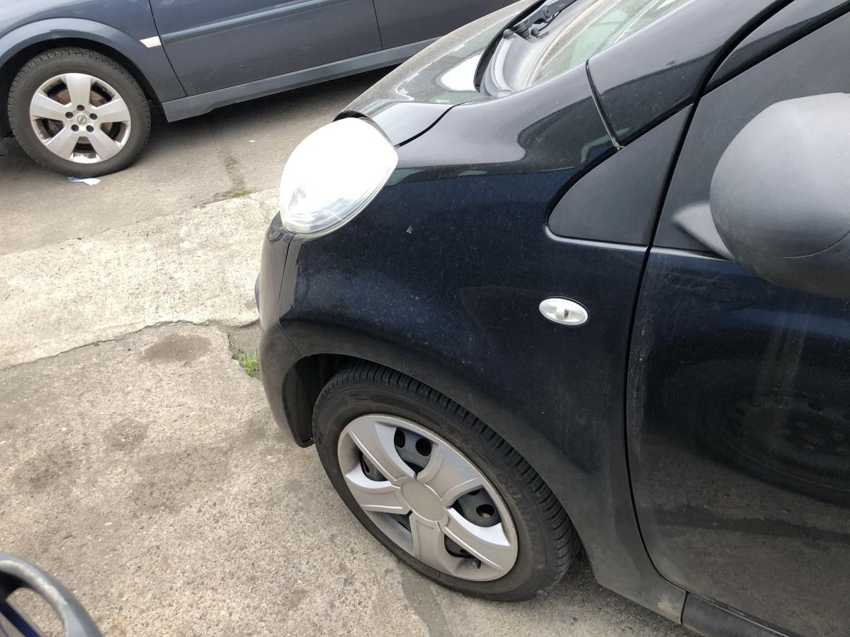 Citroen C1 Typ P Kotfl&uuml;gel vorn links Fahrerseite EXY Onyx schwarz 2005 bis 2012