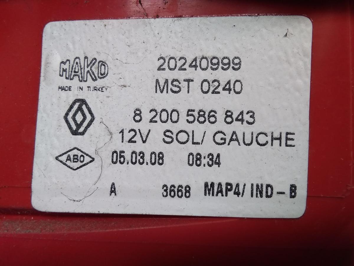 Renault Clio 3 Grandtour Kombi original R&uuml;ckleuchte Heckleuchte links Bj.2008