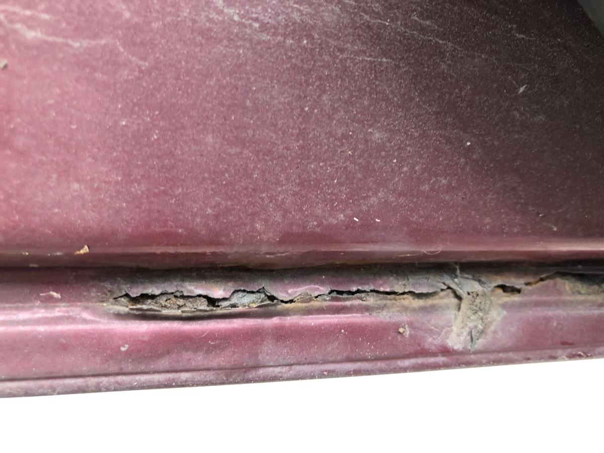 Mercedes B Klasse W245 T&uuml;r vorn links Fahrert&uuml;r Anrostungen 597 Saturnrotmet.