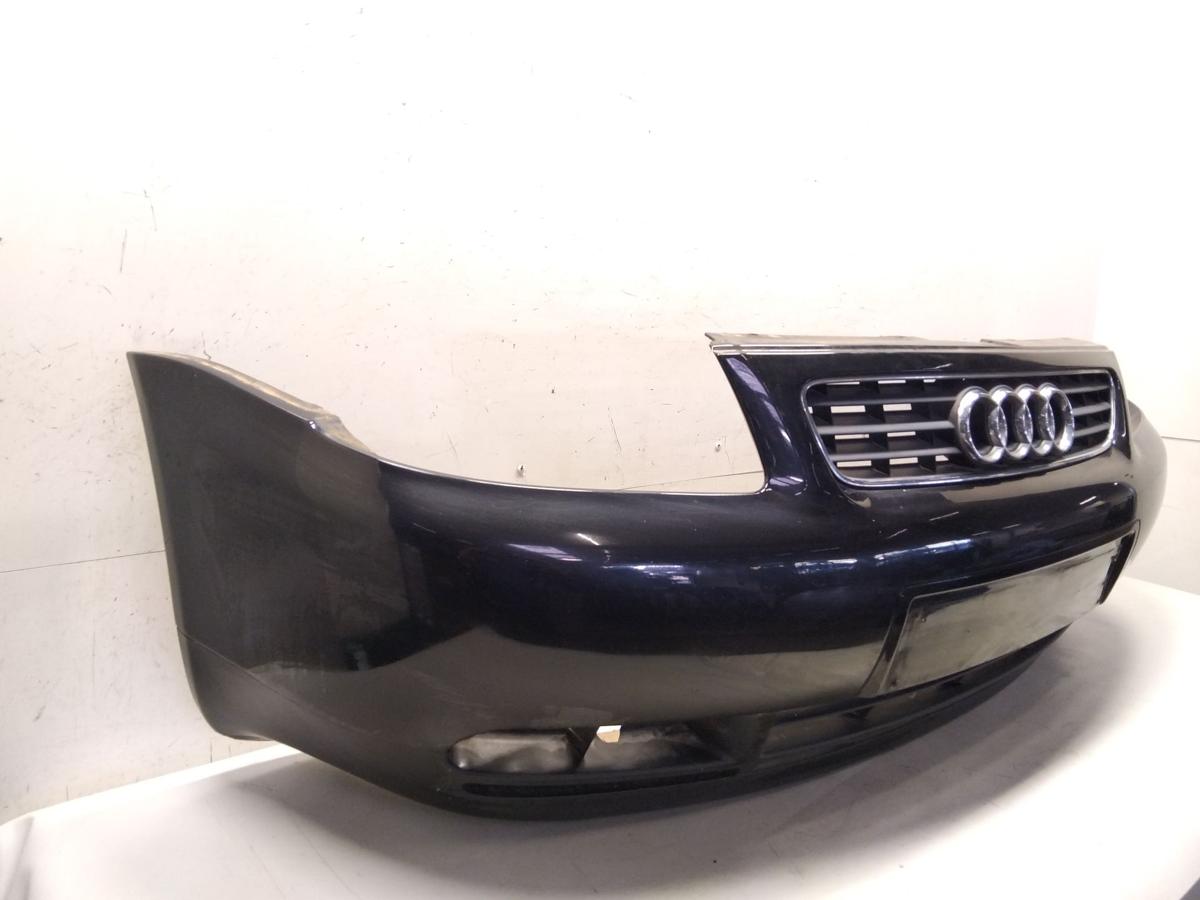 Audi A3 8L original Sto&szlig;stange Sto&szlig;f&auml;nger vorn LZ9W ebonyschwarzmetallic BJ2000