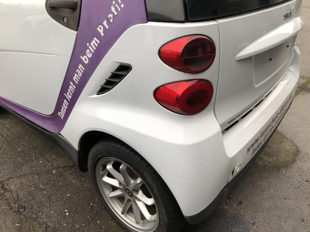 Smart 451 Mopf Kotflügel hinten links Seitenteil EAZ Kristallweiß