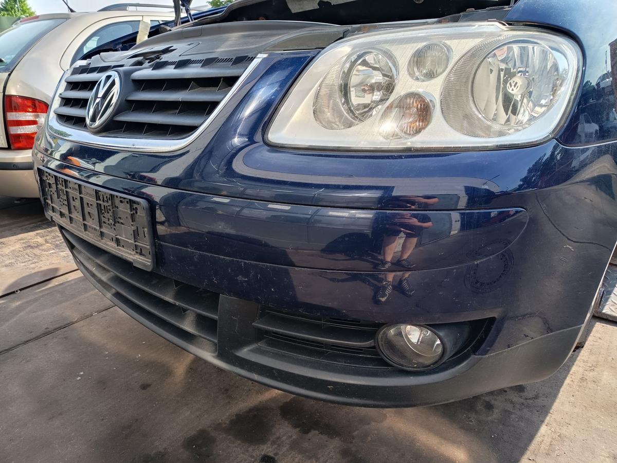 VW Touran 1T original Sto&szlig;stange vorne LB5N Indigoblau vor Facelift Bj 2006