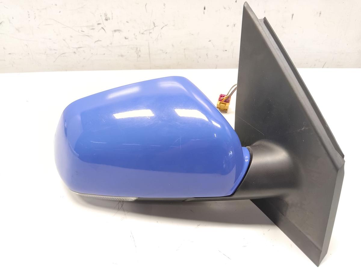 VW Polo 9N3 original Au&szlig;enspiegel rechts summerblue LA5F elektrisch beheizt BJ09