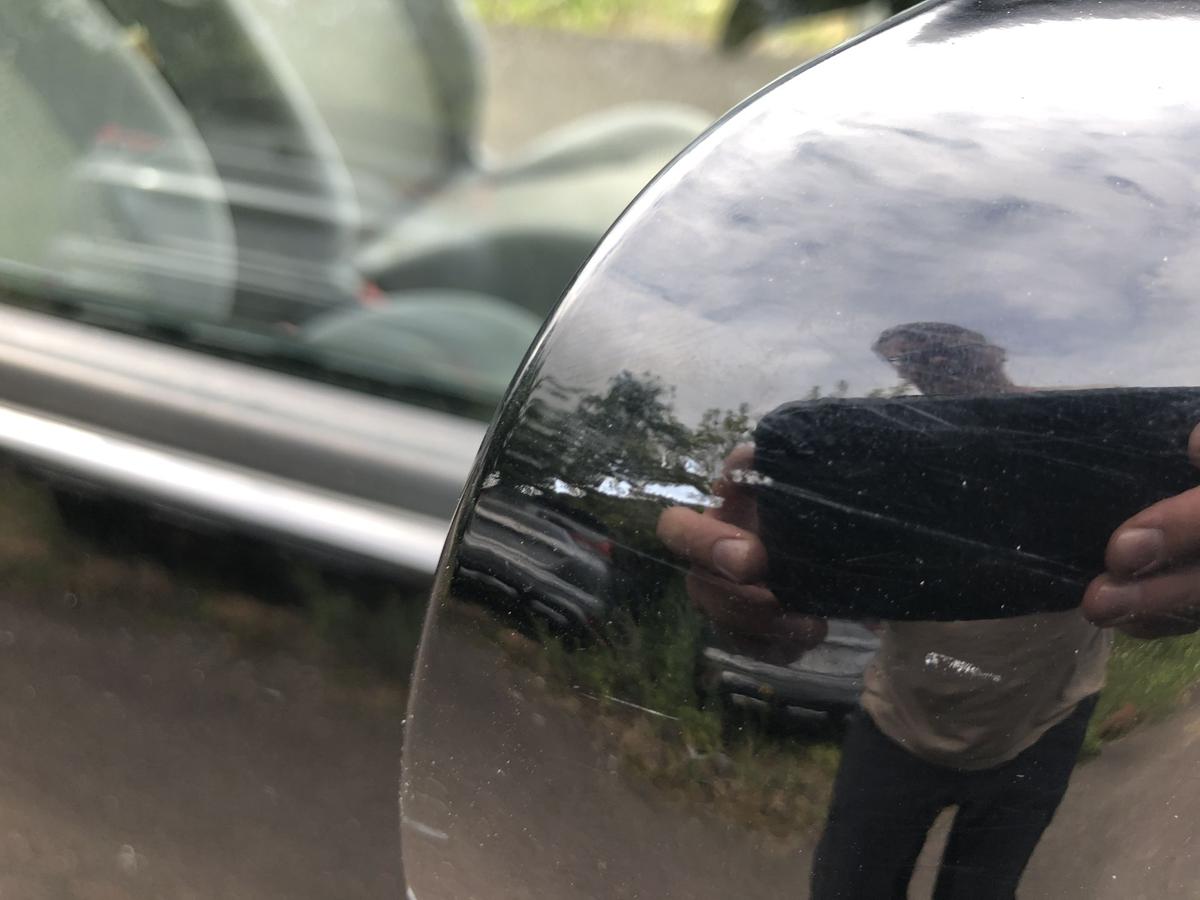 VW Lupo 6X Au&szlig;enspiegel rechts Seitenspiegel manuell L041 Brillantschwarz