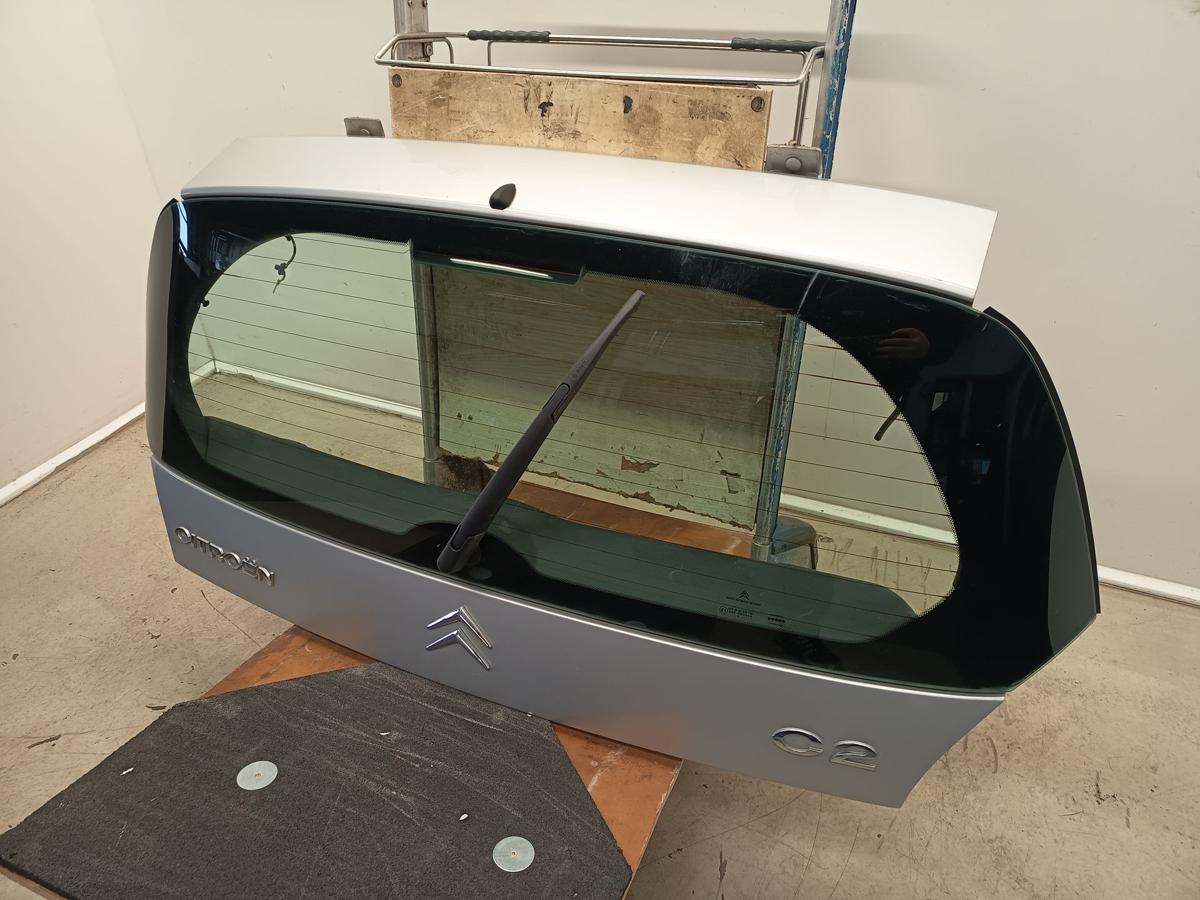 Citroen C2 original Heckklappe mit Scheibe EZR Aluminium Grau Baujahr 2006