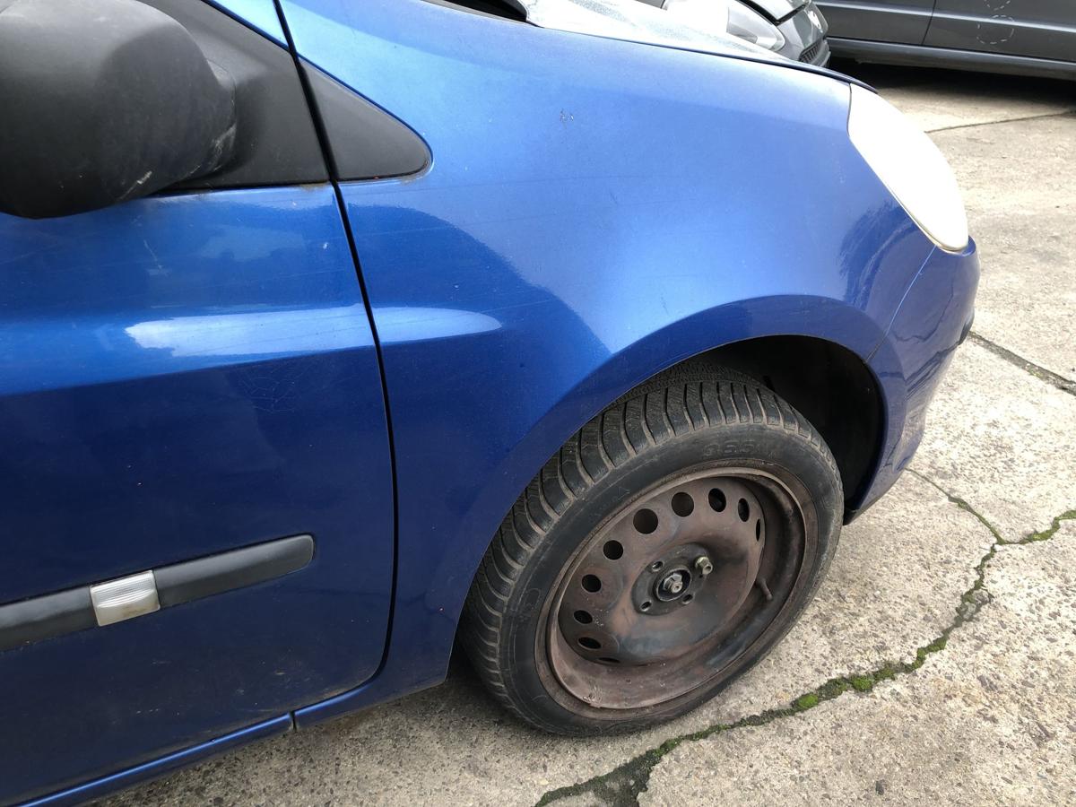 Renault Clio 3 Typ BR Kotfl&uuml;gel vorn rechts Beifahrerseite TERNA Blue Index 185