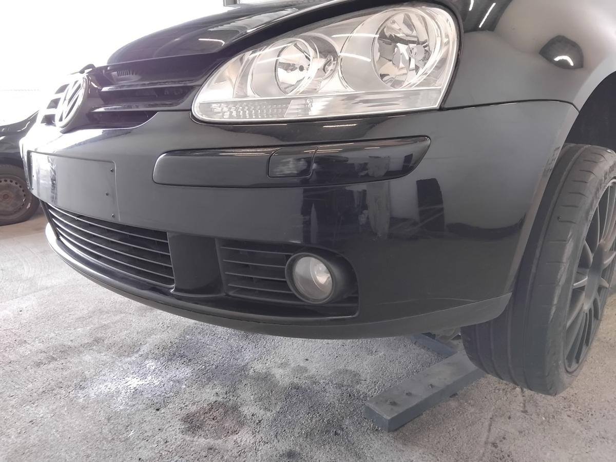 VW Golf 5 1K original Sto&szlig;stange Sto&szlig;f&auml;nger vorn mit SRA BJ2006 L041 brillantschwarz uni