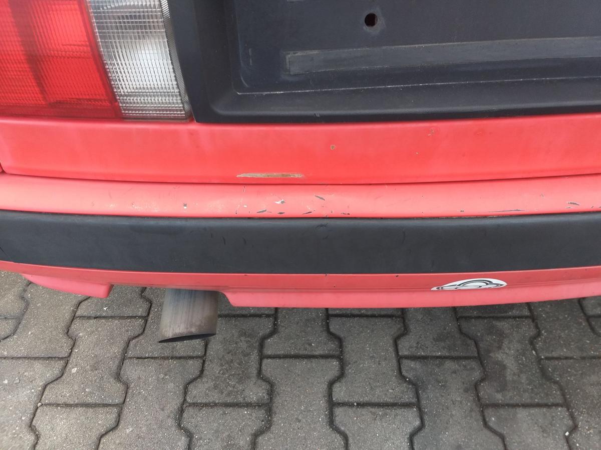 Audi 80 B4 original Stoßstange Stossfänger hinten LY3H-Laserrot Kombi Avant Bj.1992