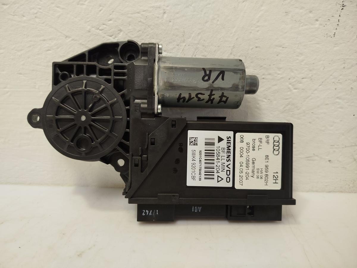 Audi A4 8E B7 Fensterhebermotor Motor Fensterheber vorn rechts mit Steuerteil