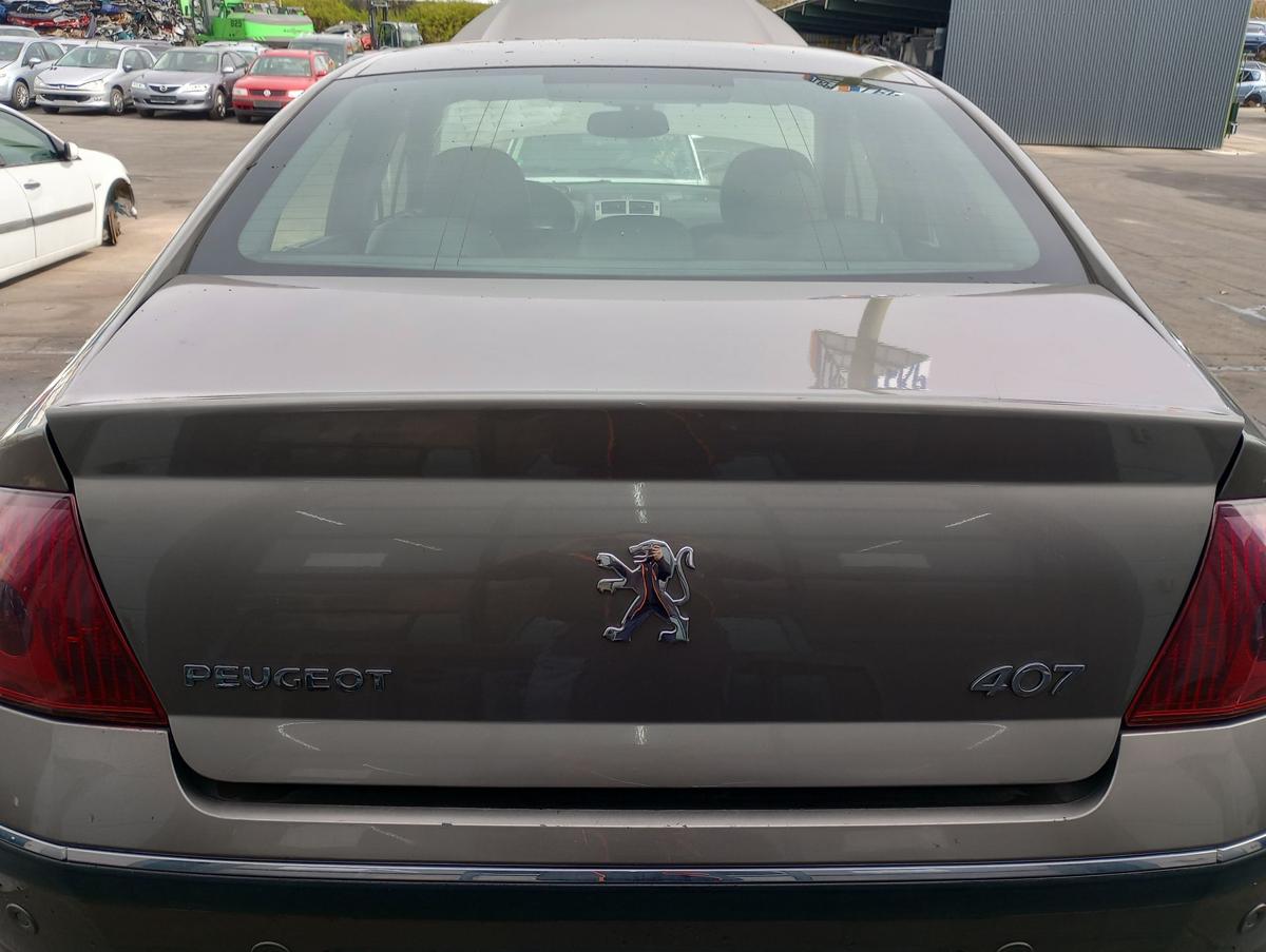 Peugeot 407 Limo orig Heckklappe Deckel hinten KDA Erlengrau met Bj 2006