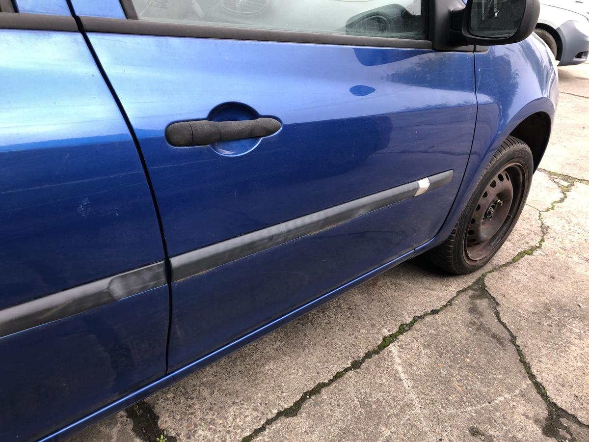 Renault Clio 3 Typ BR T&uuml;r vorn rechts Beifahrert&uuml;r im Rohbau TERNA Blue 5-t&uuml;rig