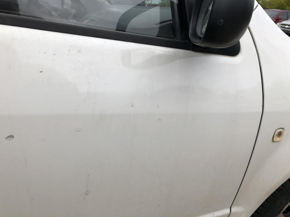 Skoda Fabia 6Y Praktik T&uuml;r vorn rechts Beifahrert&uuml;r im Rohbau LF9E Candywei&szlig;
