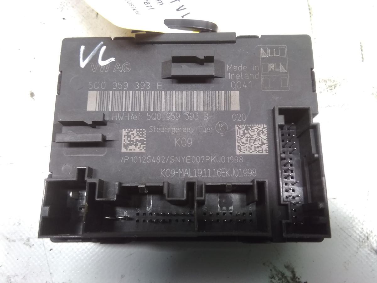 VW Golf Sportsvan original T&uuml;rsteuerger&auml;t vorn links 5Q0959393E Bj.2017